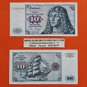 ALEMANIA 10 MARCOS 1980 ALBERT DURER y BARCO VELERO Pick 31D BILLETE MBC+ Germany Federal BRD NUEVO 28€