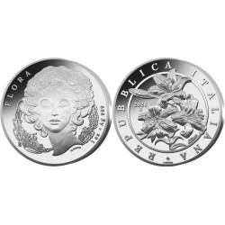 . @20/MARZO Envío@ ITALIA 0,25 EUROS 2026 FLOR LIRIO Serie FLORA 2ª MONEDA DE PLATA PURA Oz 17.000 uds