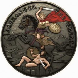 . @500 uds. - 20/MARZO Envío@ ESTADOS UNIDOS 1 ONZA 2026 ALEJANDRO MAGNO MEDALLA DE PLATA PURA silver Oz LEGENDARY WARRIORS