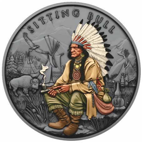 . @500 uds. - 20/MARZO Envío@ ESTADOS UNIDOS 1 ONZA 2026 TORO SENTADO MEDALLA DE PLATA PURA silver Oz LEGENDARY WARRIORS