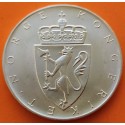 NORUEGA 10 KRONER 1964 PALACIO DEL REY HAAKON VII KM.413 MONEDA DE PLATA SC- Norway silver coin