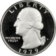 ESTADOS UNIDOS 1/4 DOLAR 1979 S WASHINGTON KM.164 MONEDA DE NICKEL @PROOF TYPE 1 FILLED S@ USA Quarter