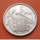 ESPAÑA 5 PESETAS 1957 * 73 ESTADO ESPAÑOL FRANCISCO FRANCO KM.786 MONEDA DE NICKEL @PROOF@ PRUEBA DE CARTERA FNMT 1973