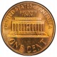 ESTADOS UNIDOS 1 CENTAVO 1967 SMS (SPECIAL MINT SET) LINCOLN KM.201.A MONEDA DE COBRE PROOFLIKE USA 1 cent DE ESTUCHE