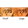 ESTADOS UNIDOS 1 CENTAVO 1970 S @SMALL DATE@ ABRAHAM LINCOLN KM.201 MONEDA DE COBRE @PROOF@ USA 1 Cent US MINT SET