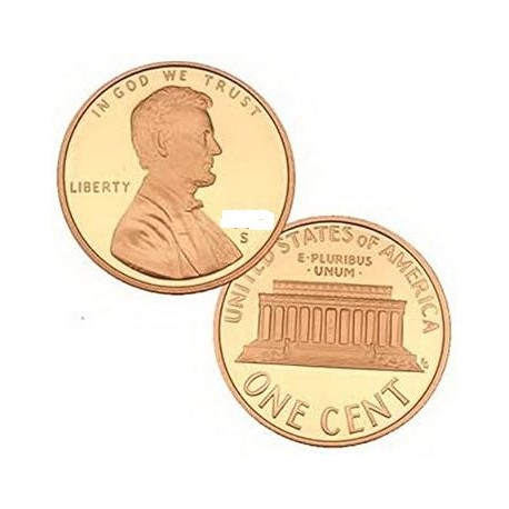 ESTADOS UNIDOS 1 CENTAVO 1994 S ABRAHAM LINCOLN KM.201.A MONEDA DE COBRE @PROOF@ USA 1 Cent US MINT SET