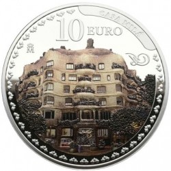. @24/MARZO Envío@ ESPAÑA 10 EUROS 2026 CASA MILÁ Centenario ANTONIO GAUDI MONEDA DE PLATA FNMT