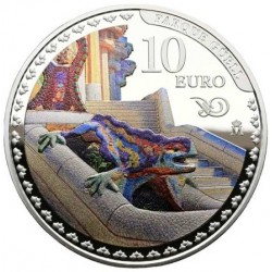 . @24/MARZO Envío@ ESPAÑA 10 EUROS 2026 PARQUE GUELL Centenario ANTONIO GAUDI MONEDA DE PLATA FNMT