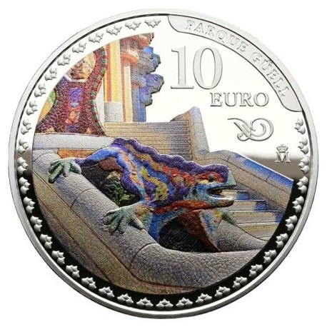 . @24/MARZO Envío@ ESPAÑA 10 EUROS 2026 PARQUE GUELL Centenario ANTONIO GAUDI MONEDA DE PLATA FNMT
