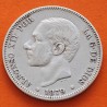 ESPAÑA Rey ALFONSO XII 2 PESETAS 1879 * 18 -- EMM REY y ESCUDO KM.678 MONEDA DE PLATA MBC- R/3