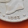 ESPAÑA Rey ALFONSO XII 2 PESETAS 1883 * -- -- MSM REY y ESCUDO KM.678 MONEDA DE PLATA @ESCASA@ Spain silver R/4