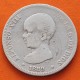 @RARA@ ESPAÑA Rey ALFONSO XIII 2 PESETAS 1889 * -- -- MPM tipo PELON KM.692 MONEDA DE PLATA MBC- Spain silver R/3