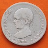 @RARA@ ESPAÑA Rey ALFONSO XIII 2 PESETAS 1889 * -- -- MPM tipo PELON KM.692 MONEDA DE PLATA MBC- Spain silver R/3