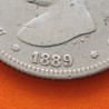 @RARA@ ESPAÑA Rey ALFONSO XIII 2 PESETAS 1889 * -- -- MPM tipo PELON KM.692 MONEDA DE PLATA MBC- Spain silver R/3