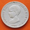 ESPAÑA Rey ALFONSO XIII 2 PESETAS 1892 * 18 92 PGM Busto tipo PELON KM.692 MONEDA DE PLATA Spain silver R/2