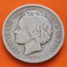 @RARA@ ESPAÑA Rey ALFONSO XIII 2 PESETAS 1894 * -- -- PGV Tipo "RIZOS" MONEDA DE PLATA KM.704 MUY CIRCULADA R/5