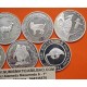 10 Monedas @LIMPIADAS@ ESPAÑA 1994 II SERIE IBEROAMERICANA 2ª ENCUENTRO ENTRE DOS MUNDOS PLATA ANIMALES EN EXTINCION