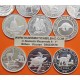 10 Monedas @LIMPIADAS@ ESPAÑA 1994 II SERIE IBEROAMERICANA 2ª ENCUENTRO ENTRE DOS MUNDOS PLATA ANIMALES EN EXTINCION
