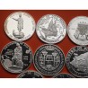 . 14 monedas @LIMPIADAS@ ESPAÑA I SERIE IBEROAMERICANA 1ª 1991/1992 ENCUENTRO ENTRE DOS MUNDOS 11,24 ONZAS PLATA PURA
