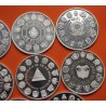 . 14 monedas @LIMPIADAS@ ESPAÑA I SERIE IBEROAMERICANA 1ª 1991/1992 ENCUENTRO ENTRE DOS MUNDOS 11,24 ONZAS PLATA PURA