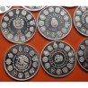 . 14 monedas @LIMPIADAS@ ESPAÑA I SERIE IBEROAMERICANA 1ª 1991/1992 ENCUENTRO ENTRE DOS MUNDOS 11,24 ONZAS PLATA PURA