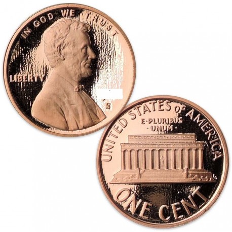 ESTADOS UNIDOS 1 CENTAVO 2003 S ABRAHAM LINCOLN KM.201.A MONEDA DE COBRE @PROOF@ USA 1 Cent US MINT SET