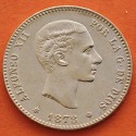 . ESPAÑA 25 PESETAS 1878 * 18 78 DEM Rey ALFONSO XII KM.673 MONEDA DE ORO ALFONSINA Spain gold coin