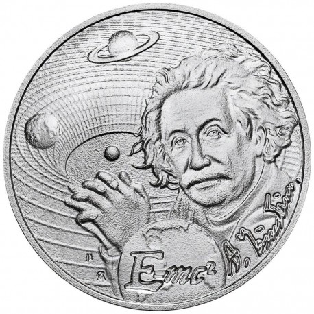 . 1 aaaaaacoin NIUE 2 DOLARES 2022 ALBERT EINSTEIN Serie ICONS OF INSPIRATION 4ª MONEDA DE PLATA OZ ONZA
