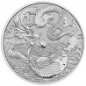 . 1 aaaaaacoin AUSTRALIA 1 DOLAR 2023 DRAGON y KOI 3ª MONEDA DE PLATA cápsula ONZA Serie MITOS y LEYENDAS China TXT