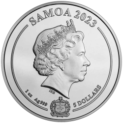 . 1 aaacoin @21/MARZO Envío@ SAMOA 5 DOLARES 2023 GREEN LANTERN DC COMICS 5ª MONEDA DE PLATA silver ONZA Oz LINTERNA VERDE