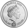. 1 aaacoin @21/MARZO Envío@ SAMOA 5 DOLARES 2023 GREEN LANTERN DC COMICS 5ª MONEDA DE PLATA silver ONZA Oz LINTERNA VERDE