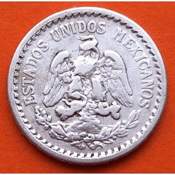 MEXICO 10 CENTAVOS 1919 AGUILA y VALOR KM.428 MONEDA DE PLATA MBC @ESCASA@ Mejico Mexiko silver coin R/2