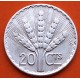 URUGUAY 20 CENTIMOS 1942 DAMA ALEGÓRICA y RAMO DE ESPIGAS PLATA MBC+ silver coin