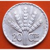 URUGUAY 20 CENTIMOS 1942 DAMA ALEGÓRICA y RAMO DE ESPIGAS PLATA MBC+ silver coin