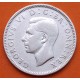 INGLATERRA 1 SHILLING 1942 JORGE VI y LEON SOBRE CORONA TIPO ESCOCIA KM.854 MONEDA DE PLATA MBC UK silver WWII