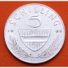 .AUSTRIA 5 SCHILLING 1966 JINETE, ESCUDO y VALOR KM.2889 MONEDA DE PLATA EBC Osterreich silver coin