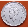 British INDIA 1/2 RUPIA 1940 REY JORGE VI KM.550 MONEDA DE PLATA EBC- Británica silver WWII