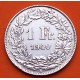 SUIZA 1 FRANCO 1940 B DAMA y VALOR KM.24 MONEDA DE PLATA MBC+ OCUPACION NAZI III REICH WWII Switzerland