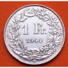 SUIZA 1 FRANCO 1940 B DAMA y VALOR KM.24 MONEDA DE PLATA MBC+ OCUPACION NAZI III REICH WWII Switzerland