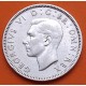 INGLATERRA 1 SHILLING 1939 JORGE VI y LEON SOBRE CORONA diseño INGLES KM.853 MONEDA DE PLATA MBC++ UK silver WWII