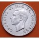 INGLATERRA 2 SHILLINGS 1942 JORGE VI y FLORES KM.855 MONEDA DE PLATA MBC+ Great Britain United Kingdom WWII