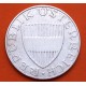 AUSTRIA 10 SCHILLINGS 1957 CABEZA DE MUJER y ESCUDO KM.2882 MONEDA DE PLATA BAJA MBC Österreich