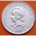 Estados Unidos do BRASIL 1000 REIS 1907 DAMA y VALOR KM.508 MONEDA DE PLATA MBC- Brazil silver coin