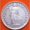SUIZA 1/2 FRANCO 1944 B DAMA CON LANZA KM.23 PLATA MBC+ Switzerland silver WWII OCUPACIÓN NAZI