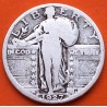 ESTADOS UNIDOS 1/4 DOLAR 1927 STANDING LIBERTY KM.145 MONEDA DE PLATA @RARA@ USA QUARTER 1/4 Dollar R/3