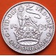 INGLATERRA 1 SHILLING 1939 JORGE VI y LEON SOBRE CORONA diseño INGLES KM.853 MONEDA DE PLATA MBC++ UK silver WWII
