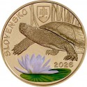 . @17/ABRIL Envío@ ESLOVAQUIA 5 EUROS 2026 TORTUGA en COLORES Serie Fauna 11ª MONEDA DE LATON SC Slovakia