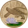 . @ENVÍO INMEDIATO@ ESLOVAQUIA 5 EUROS 2026 TORTUGA en COLORES Serie Fauna 11ª MONEDA DE LATON SC Slovakia