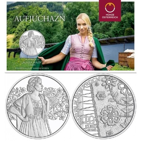 . @27/MARZO Envío - @BLISTER - PLATA@ AUSTRIA 10 EUROS 2026 LODEN Serie TRAJES TRADICIONALES 3ª MONEDA SIN CIRCULAR
