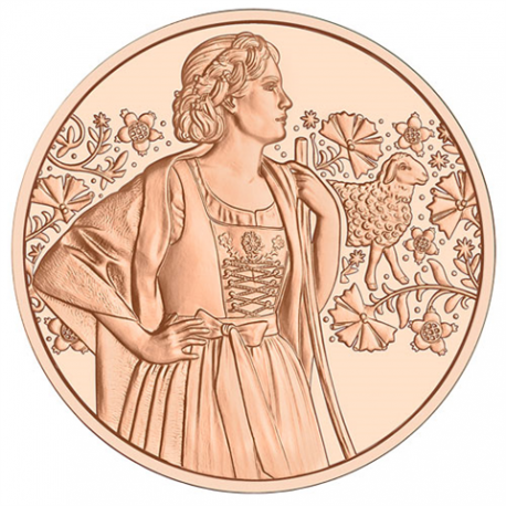 . @27/MARZO Envío@ AUSTRIA 10 EUROS 2026 LODEN Serie TRAJES TRADICIONALES 3ª MONEDA DE COBRE SC